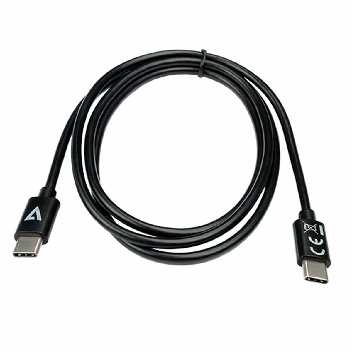 USB-C kabel V7 V7USB2C-1M Crna 1 m (1 kom.)
